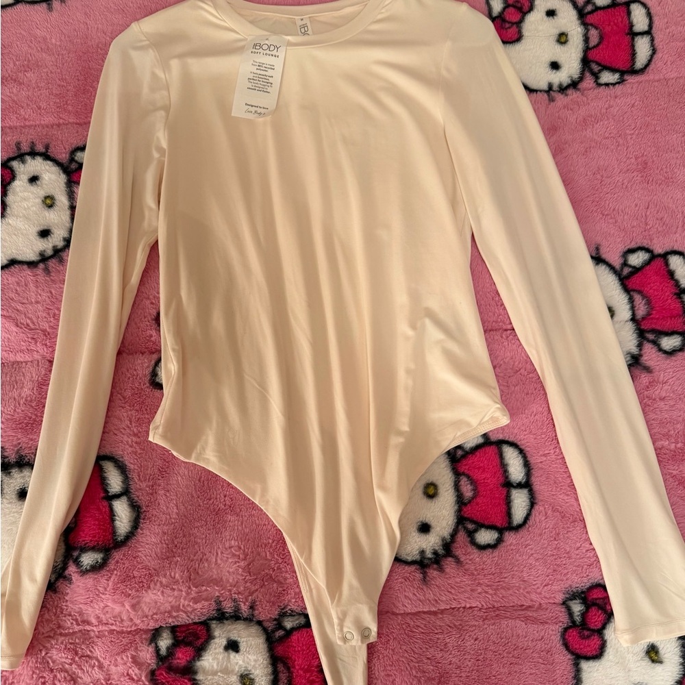 NWT Cream Long Sleeve Bodysuit